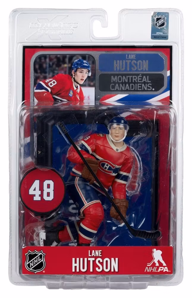 NHL SportsPicks Lane Hutson (Montreal Canadiens Heritage Classic) 7" Posed Figure