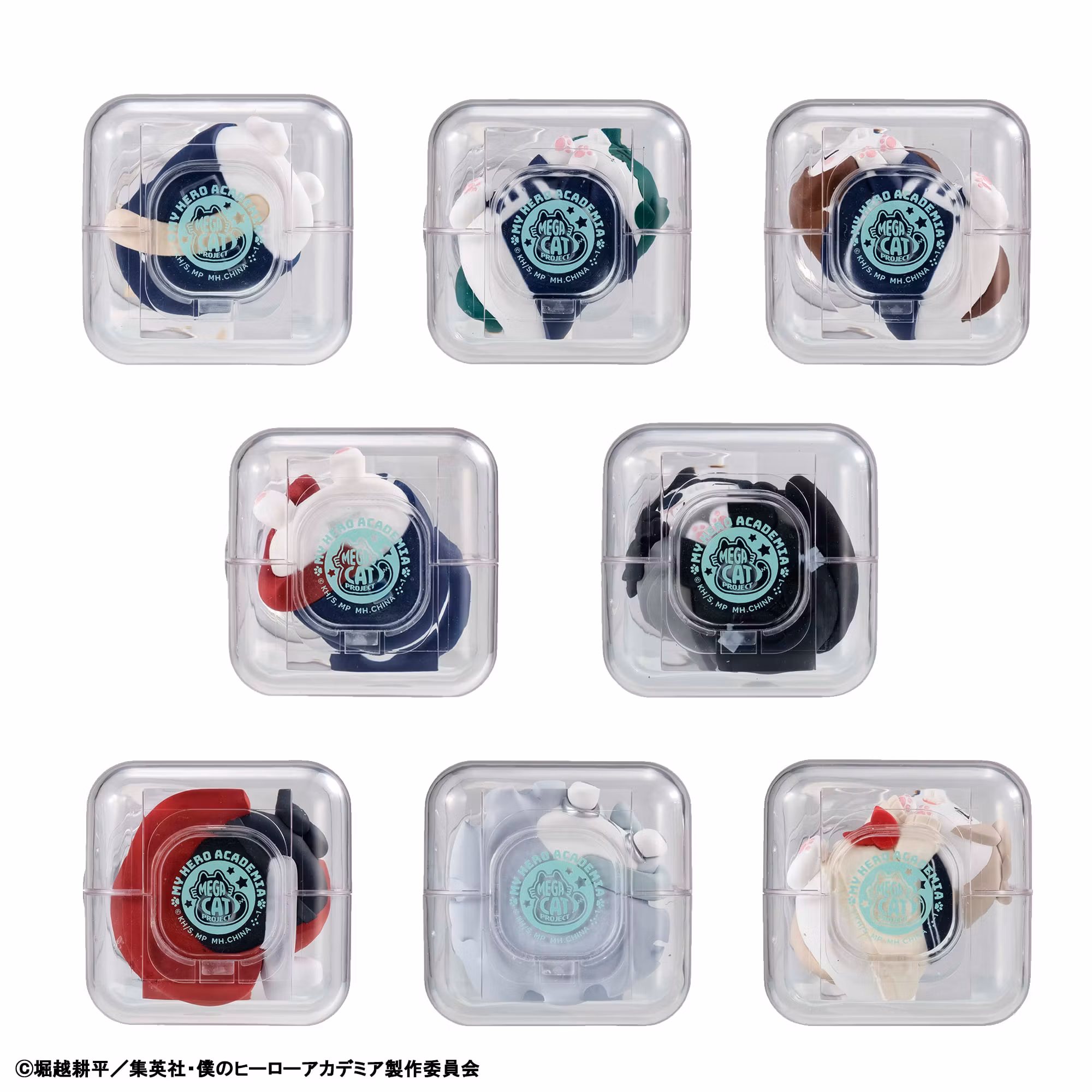 My Hero Academia Mega Cat Project Good Night HeroAca Nyanko Cats Box of 8 Random Figures