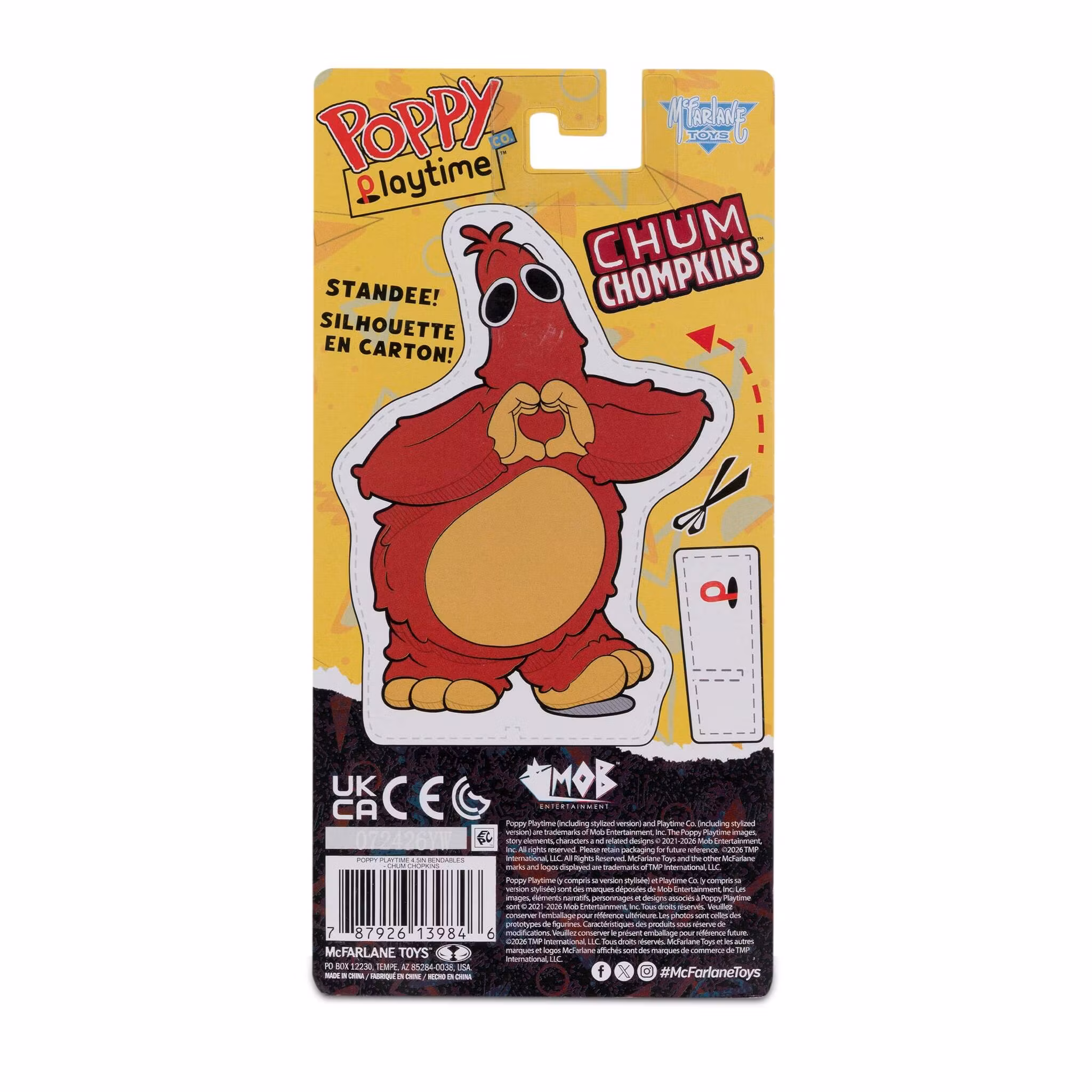 Poppy Playtime Chum Chompkins 4.5-Inch Bendy Figure
