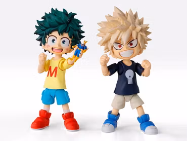 My Hero Academia S.H.Figuarts Izuku Midoriya & Katsuki Bakugo (Childhood Set) Action Figure Set