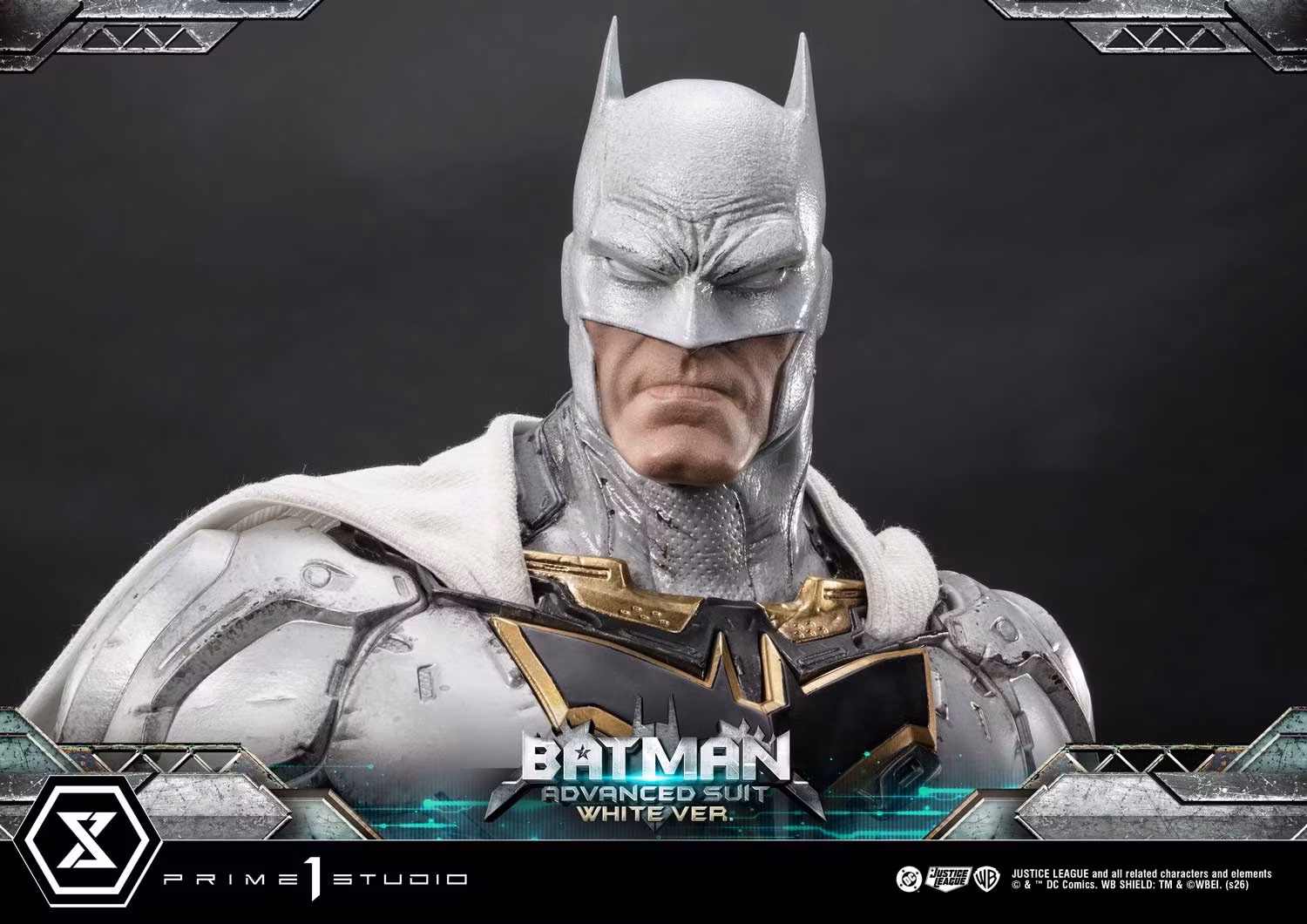 Justice League Ultimate Museum Masterline Batman Advanced Suit (White Ver.) Limited Edition Statue