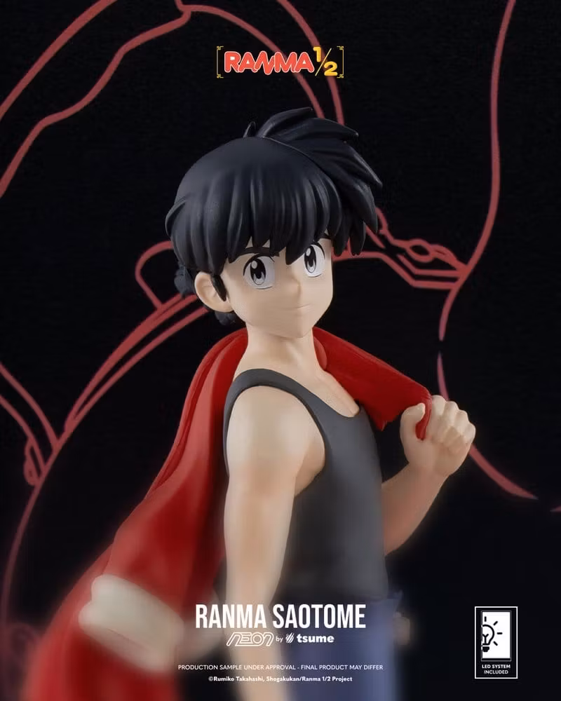 Ranma NEON Ranma Saotome Boy Lighted Display Figure