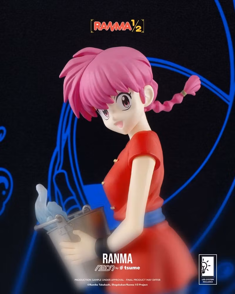 Ranma NEON Ranma Saotome Girl Lighted Display Figure