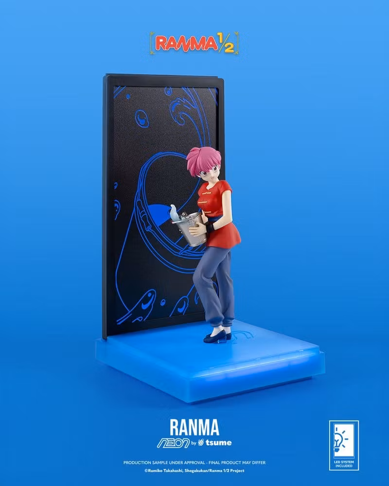 Ranma NEON Ranma Saotome Girl Lighted Display Figure