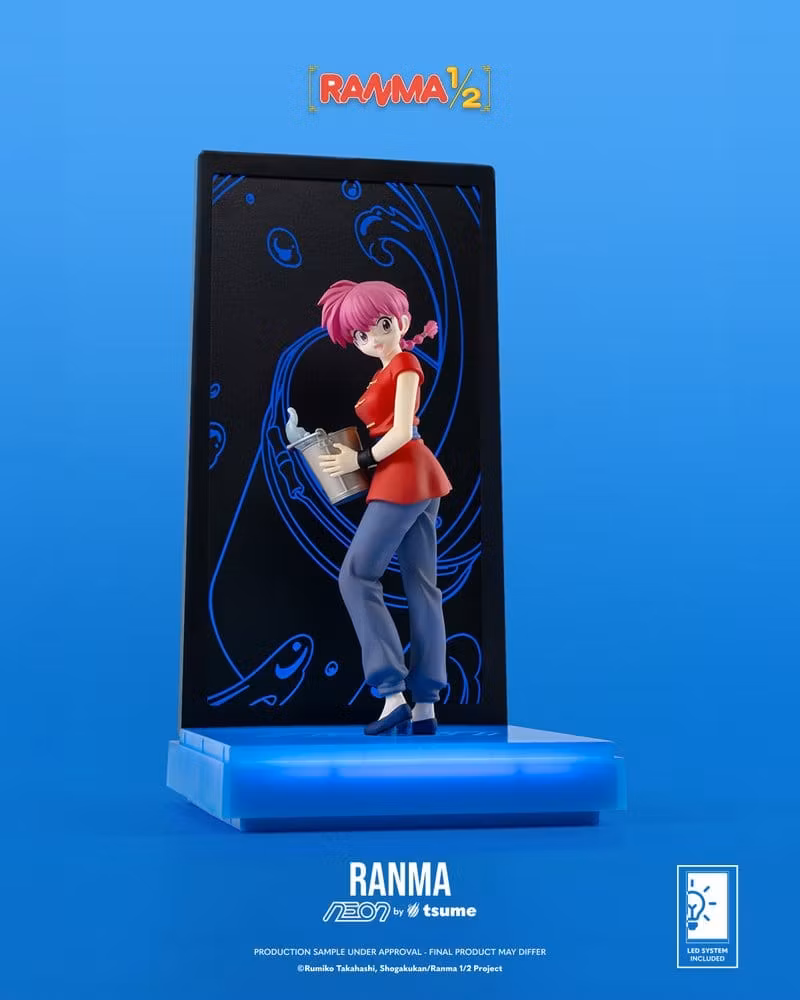 Ranma NEON Ranma Saotome Girl Lighted Display Figure