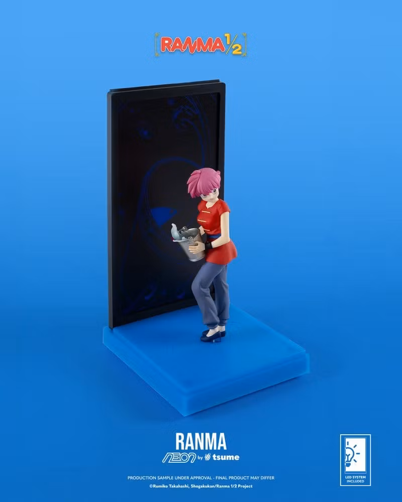 Ranma NEON Ranma Saotome Girl Lighted Display Figure
