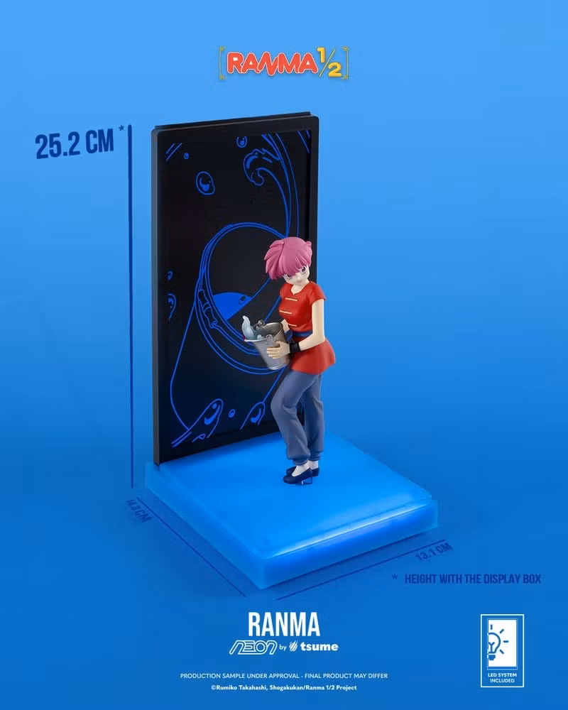 Ranma NEON Ranma Saotome Girl Lighted Display Figure