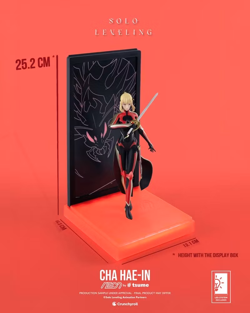 Solo Leveling NEON Cha Hae-In Lighted Display Figure