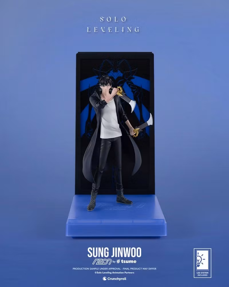 Solo Leveling NEON Sung Jinwoo Lighted Display Figure