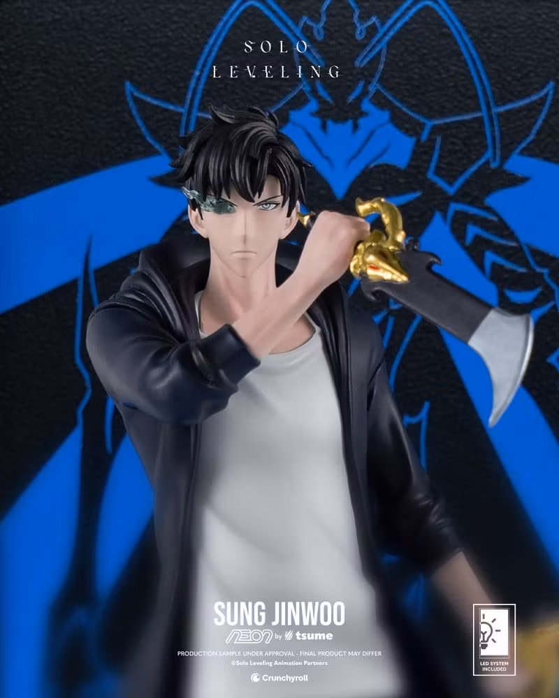 Solo Leveling NEON Sung Jinwoo Lighted Display Figure
