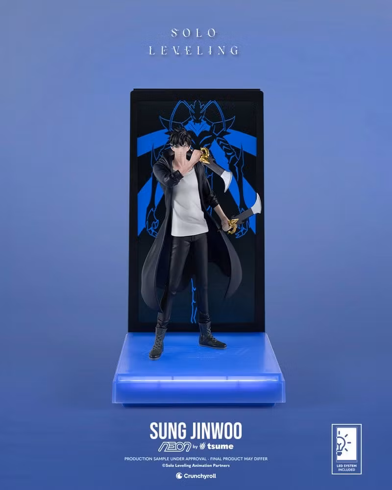 Solo Leveling NEON Sung Jinwoo Lighted Display Figure