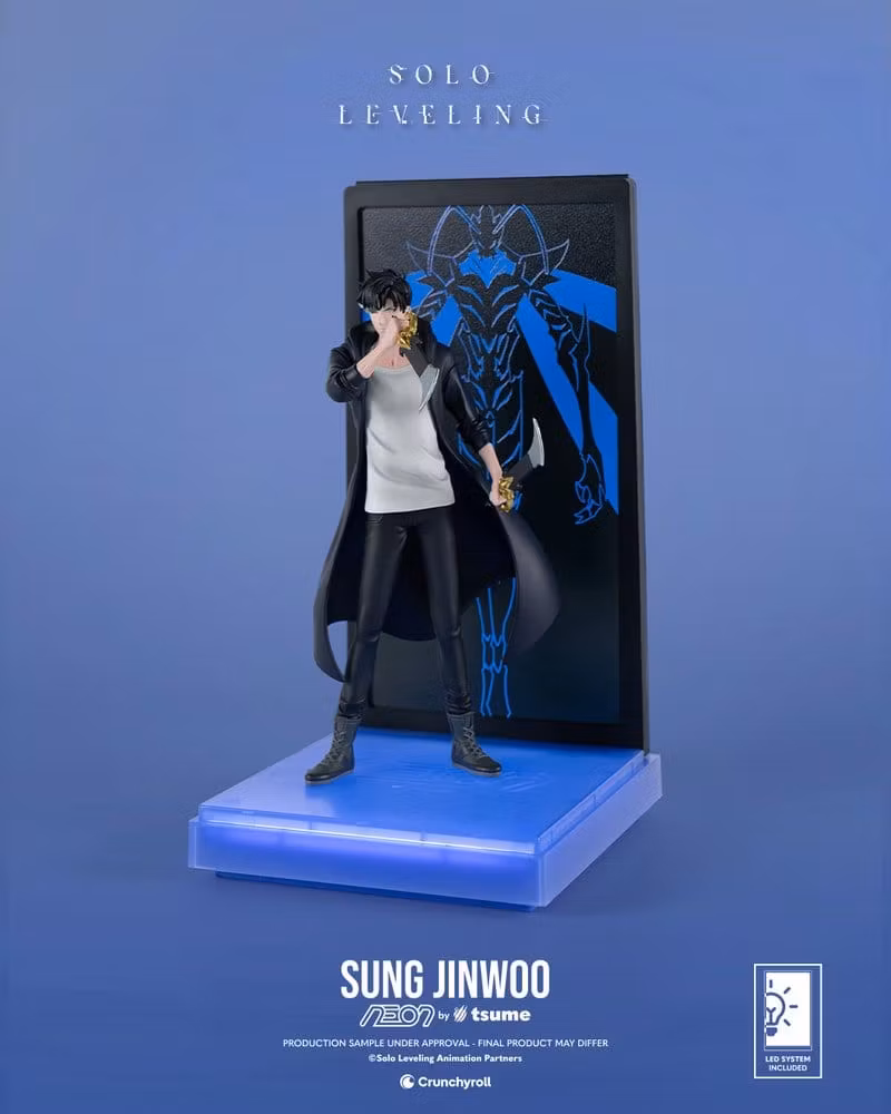 Solo Leveling NEON Sung Jinwoo Lighted Display Figure