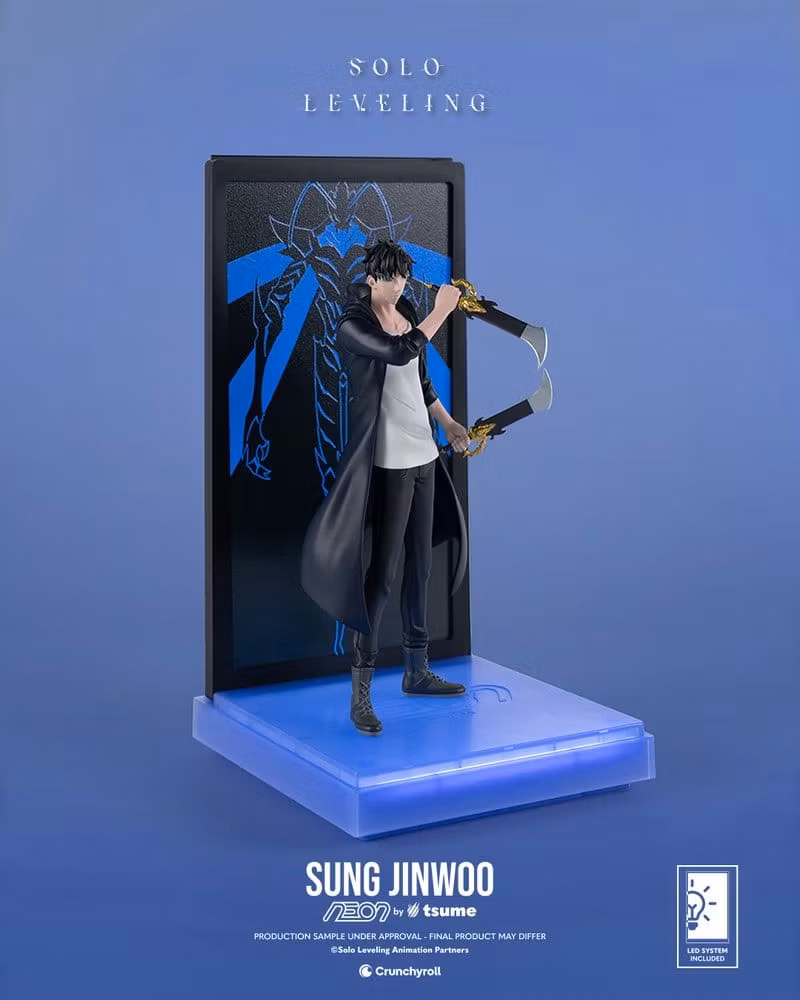 Solo Leveling NEON Sung Jinwoo Lighted Display Figure