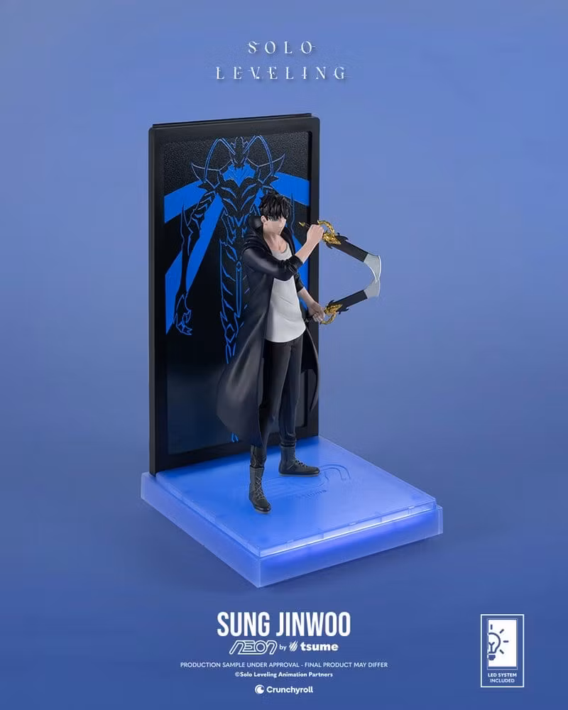 Solo Leveling NEON Sung Jinwoo Lighted Display Figure