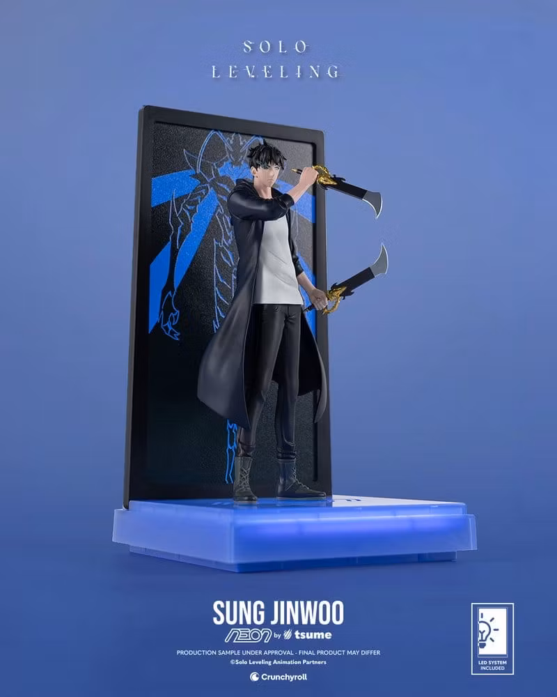 Solo Leveling NEON Sung Jinwoo Lighted Display Figure