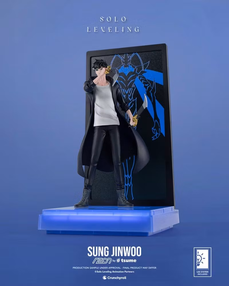Solo Leveling NEON Sung Jinwoo Lighted Display Figure