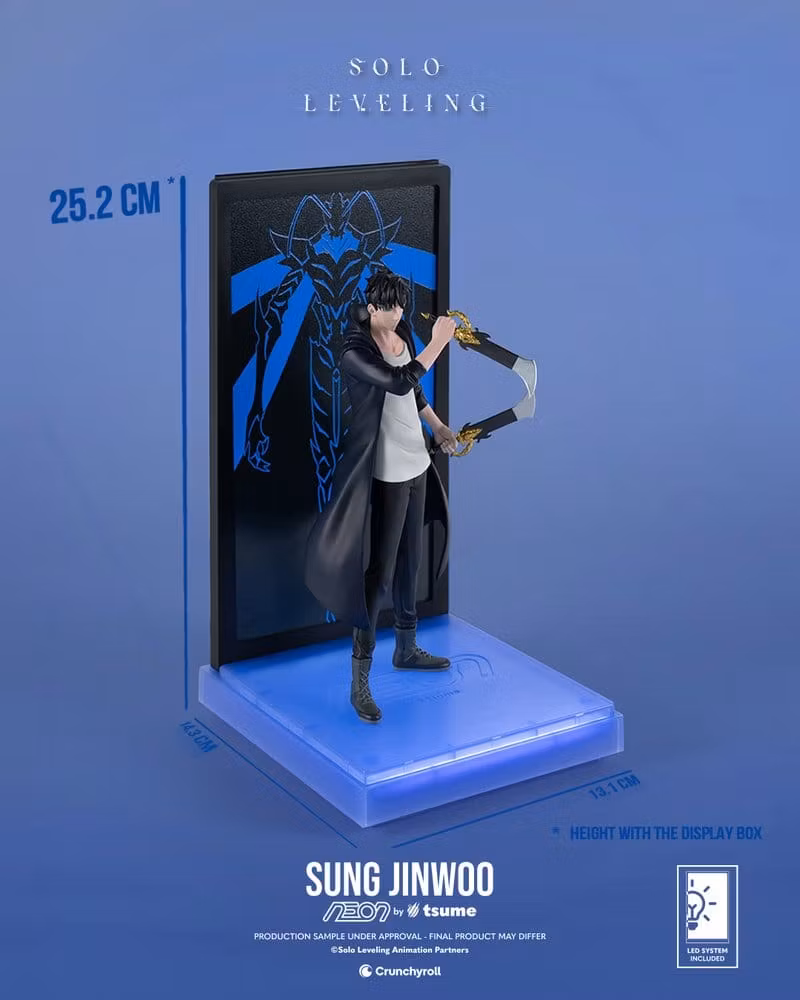 Solo Leveling NEON Sung Jinwoo Lighted Display Figure
