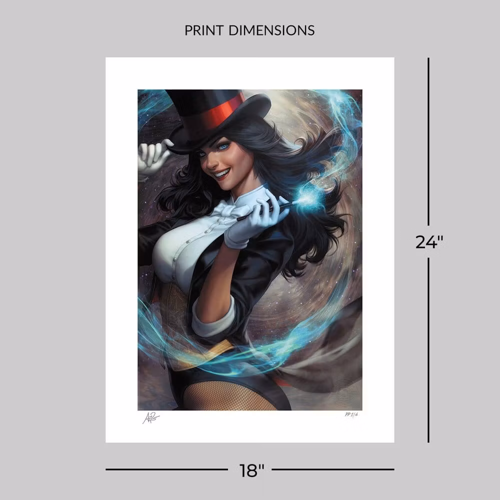 DC Comics Fine Art Print Zatanna: Bring Down the House