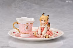 Decorated Life Collection Tea Time Cats Orange Cat Figure