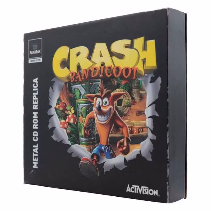 Crash Bandicoot Replica Metal CD-ROM Collectible Limited Edition
