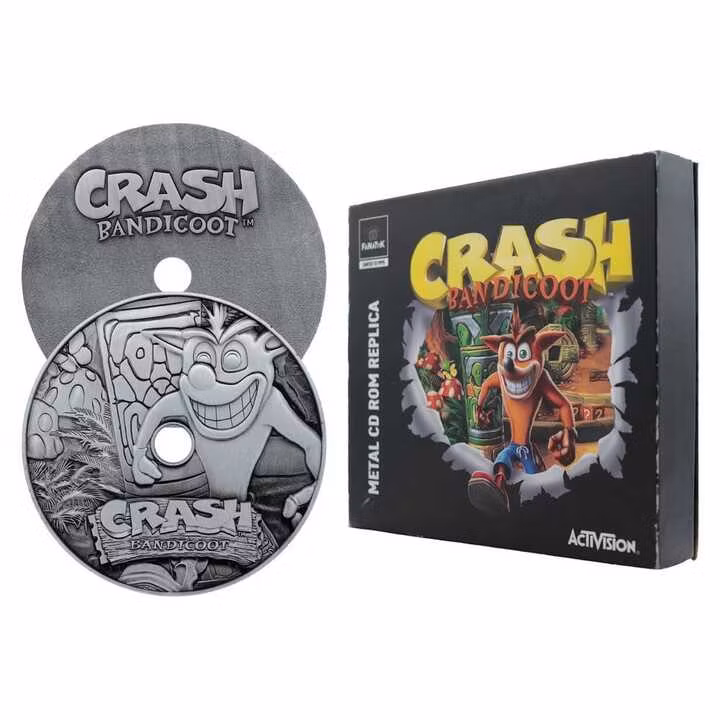 Crash Bandicoot Replica Metal CD-ROM Collectible Limited Edition