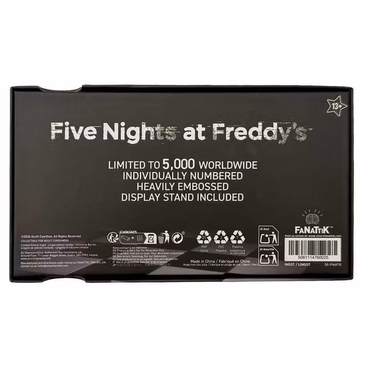 Five Nights at Freddy's Replica Pizzaplex Opening Night Ticket Limited Edition