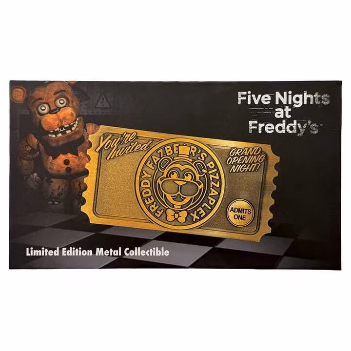 Five Nights at Freddy's Replica Pizzaplex Opening Night Ticket Limited Edition