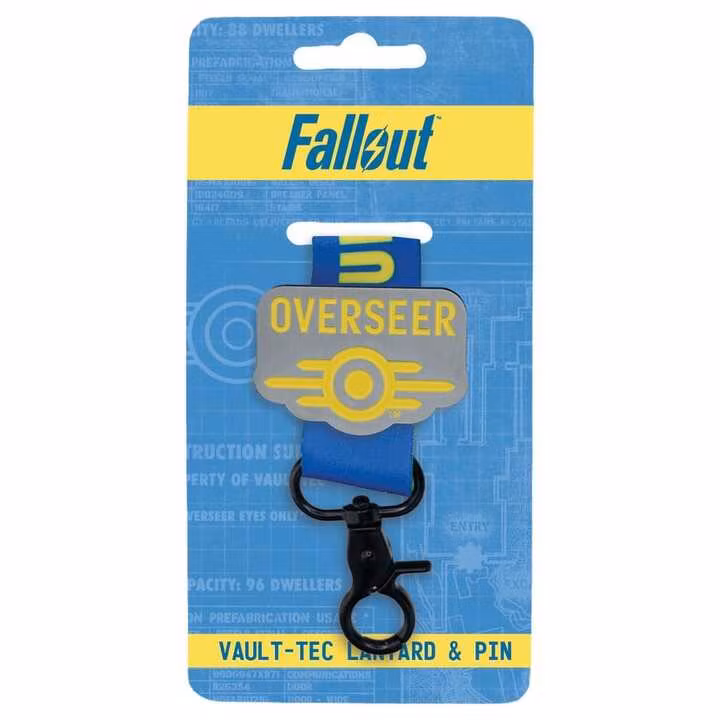 Fallout Vault-Tec Overseer Lanyard & Pin Badge Set