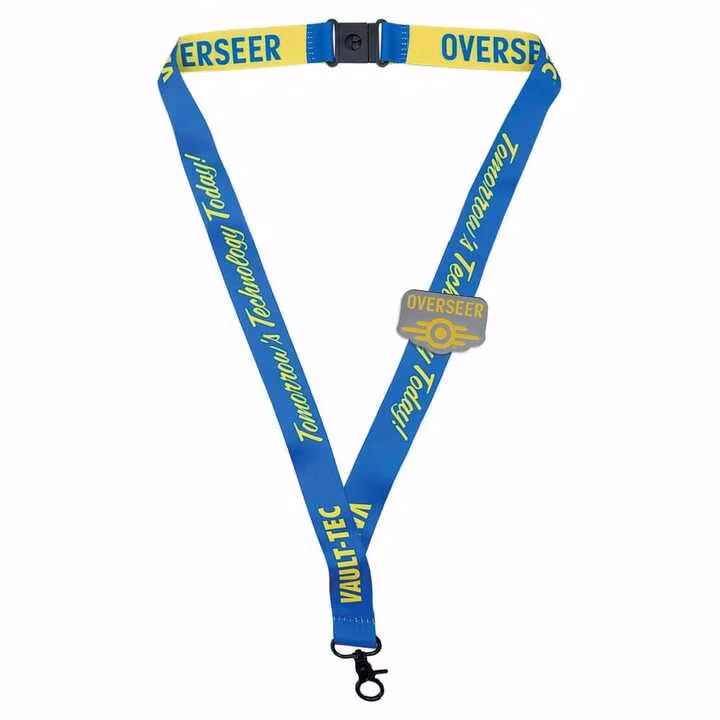 Fallout Vault-Tec Overseer Lanyard & Pin Badge Set