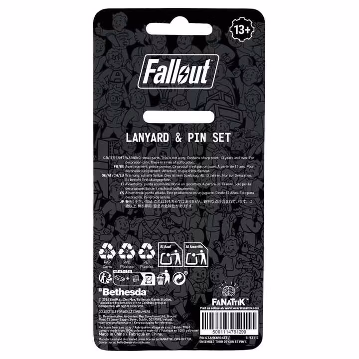 Fallout Vault-Tec Overseer Lanyard & Pin Badge Set