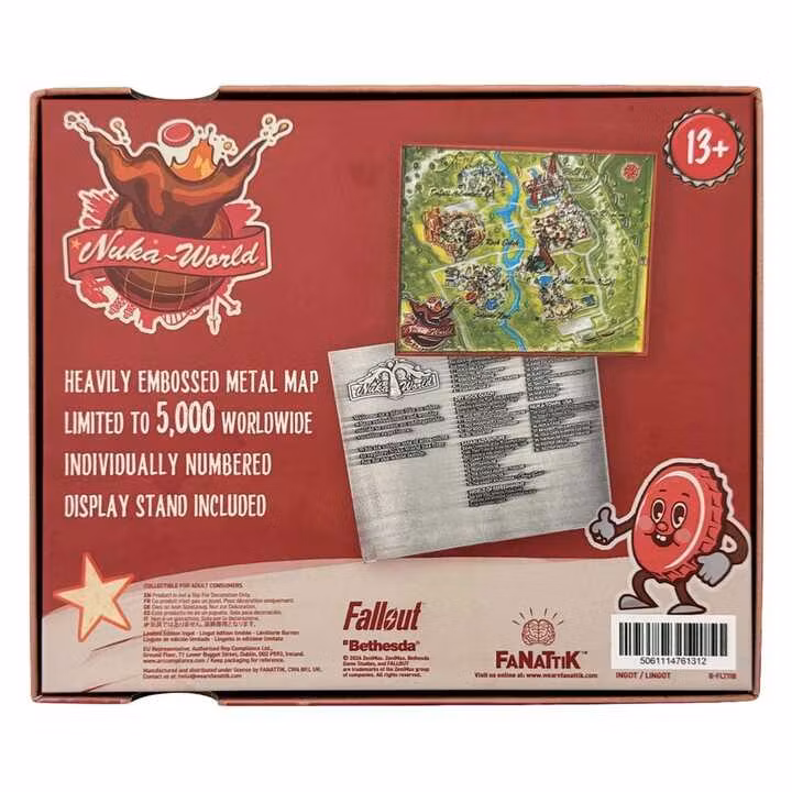 Fallout Replica Metal Map Nuka-World Limited Edition