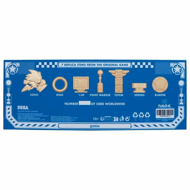 Sonic the Hedgehog Replica Commemorative Icons Set Limited Edition