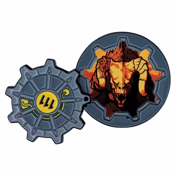 Fallout Pin Badge Vault Door 111 Limited Edition Hinged
