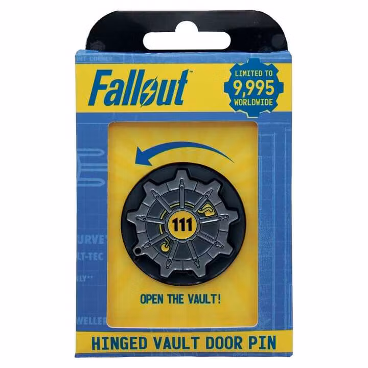 Fallout Pin Badge Vault Door 111 Limited Edition Hinged