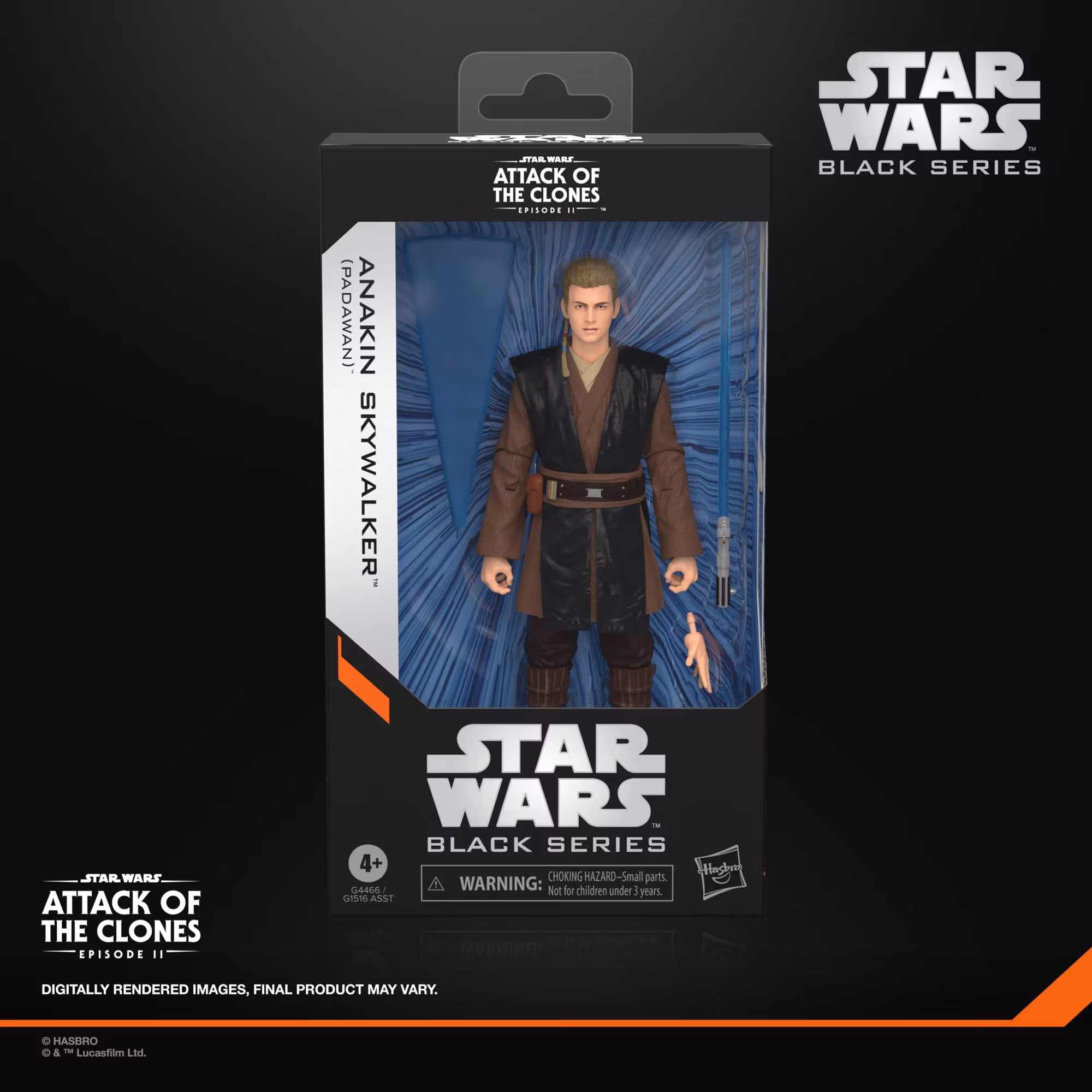 Star Wars: Black Series Anakin Skywalker (Padawan) Action Figure (Attack of the Clones)