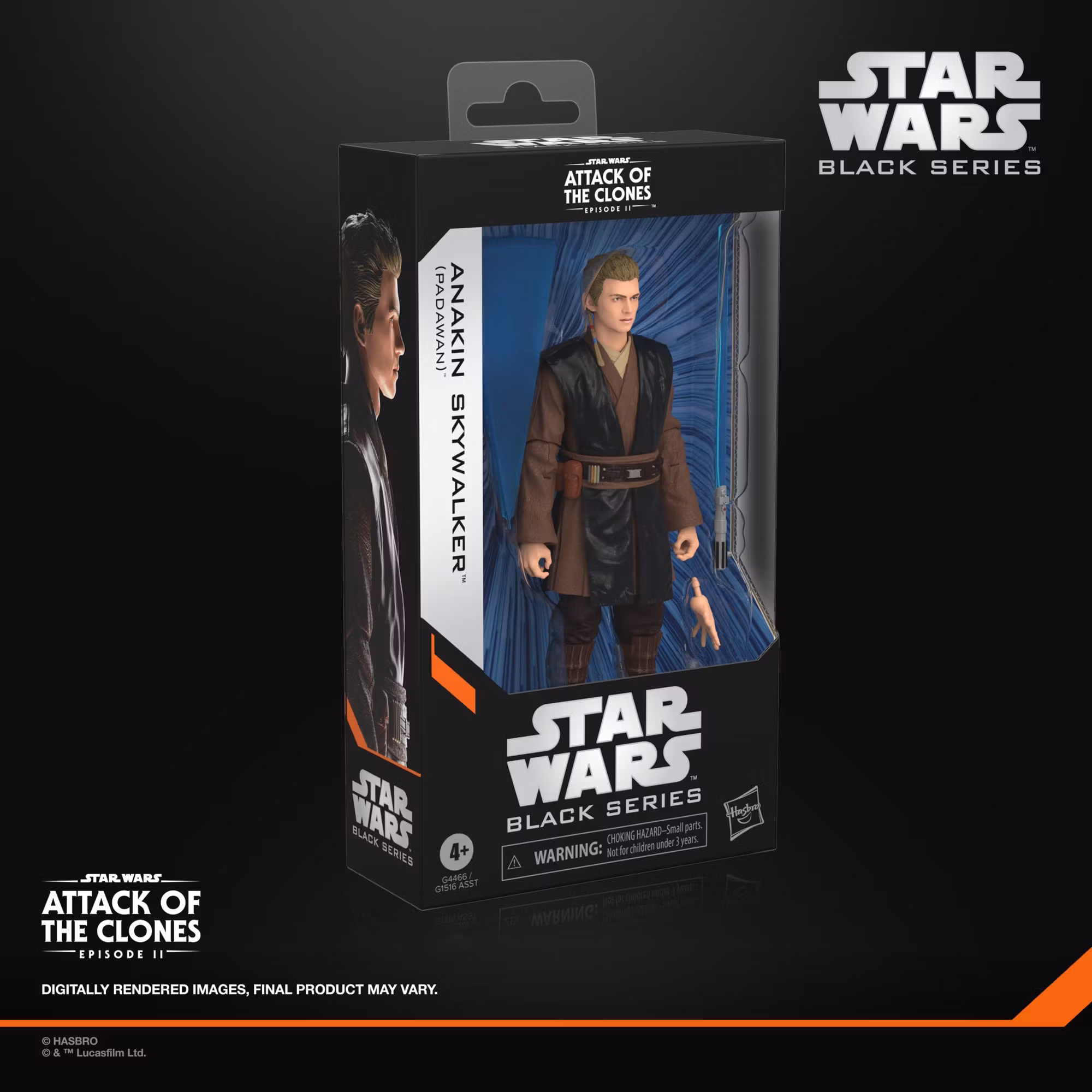 Star Wars: Black Series Anakin Skywalker (Padawan) Action Figure (Attack of the Clones)