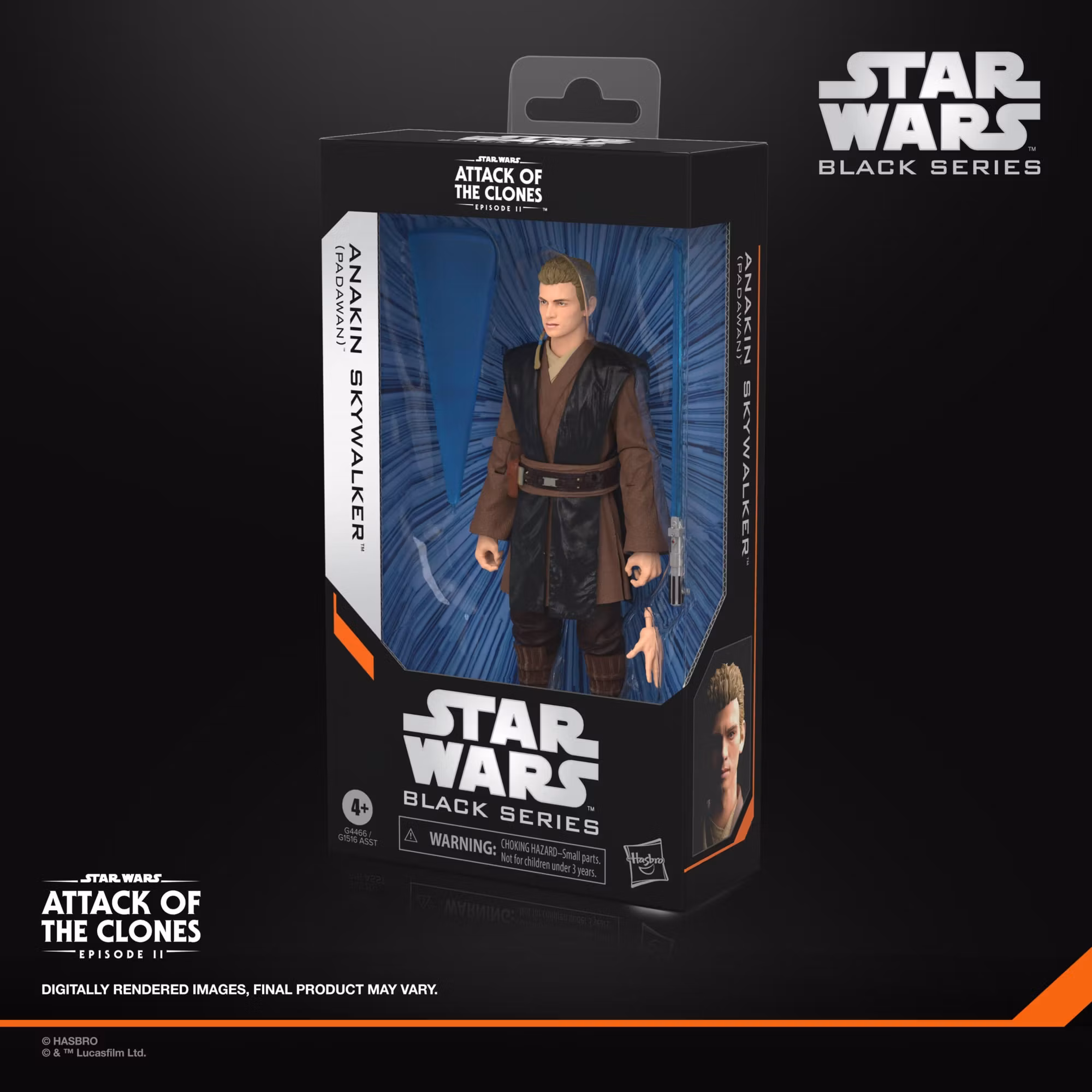 Star Wars: Black Series Anakin Skywalker (Padawan) Action Figure (Attack of the Clones)