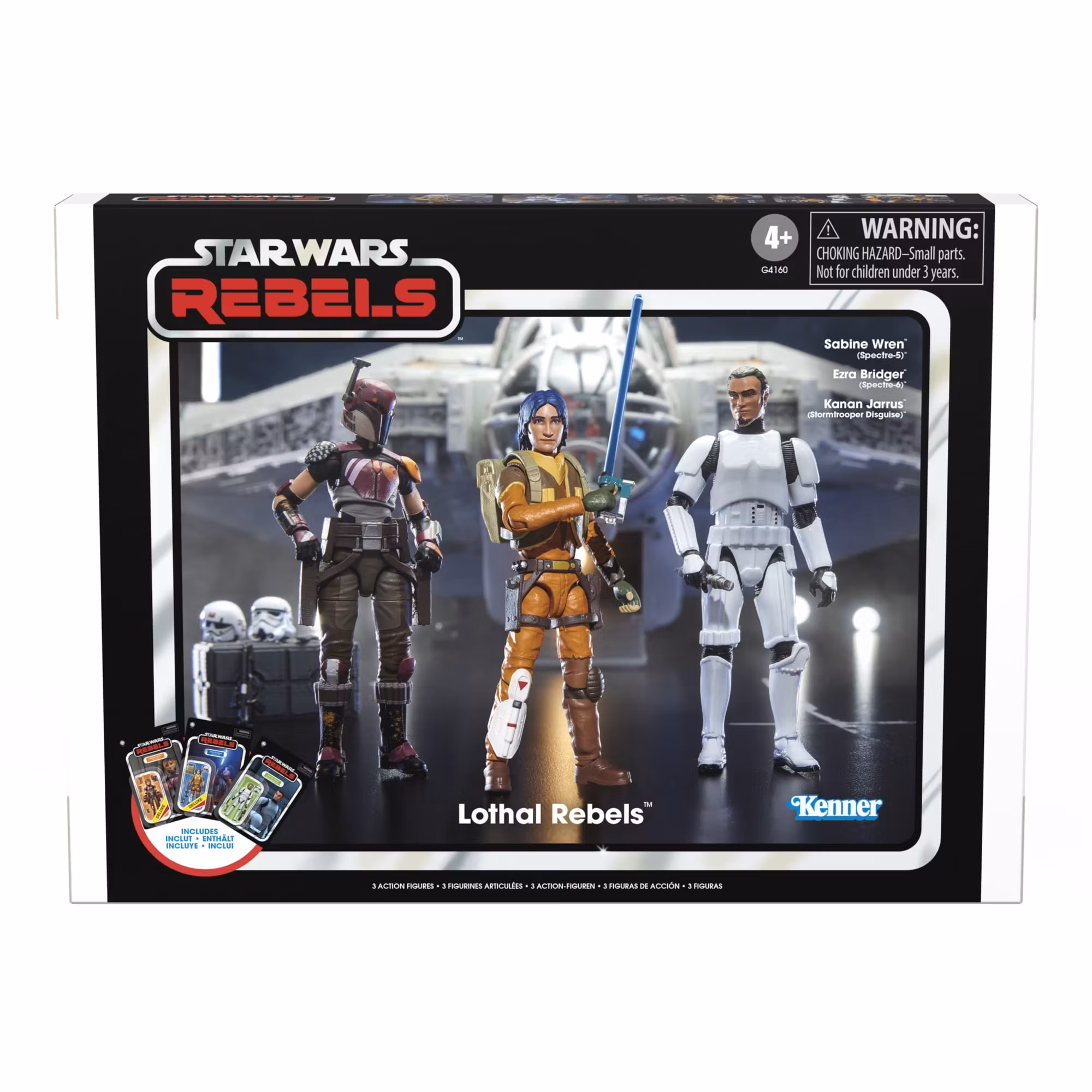 Star Wars: The Vintage Collection Sabine Wren, Ezra Bridger, and Kanan Jarrus Action Figure Three-Pack (Rebels)