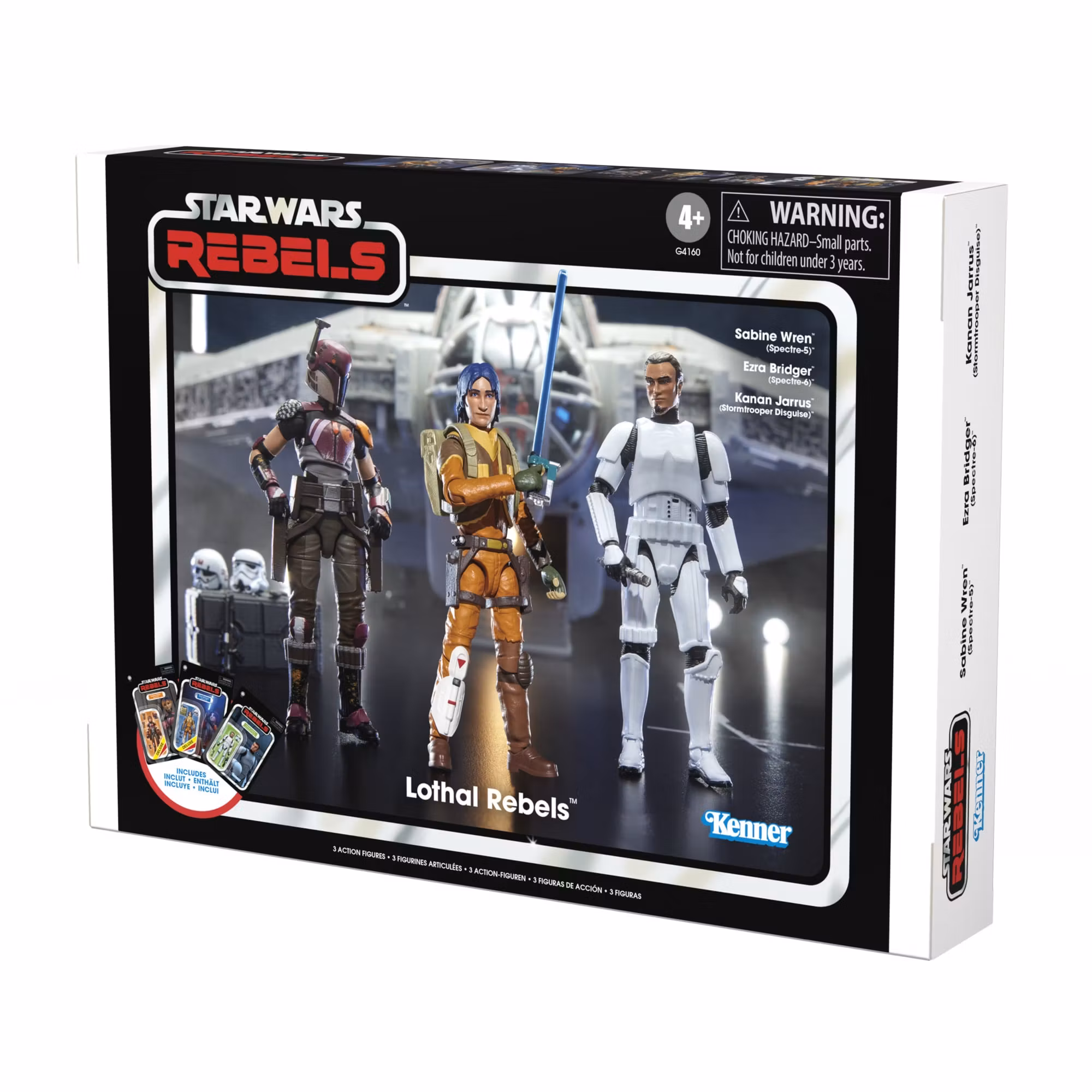 Star Wars: The Vintage Collection Sabine Wren, Ezra Bridger, and Kanan Jarrus Action Figure Three-Pack (Rebels)
