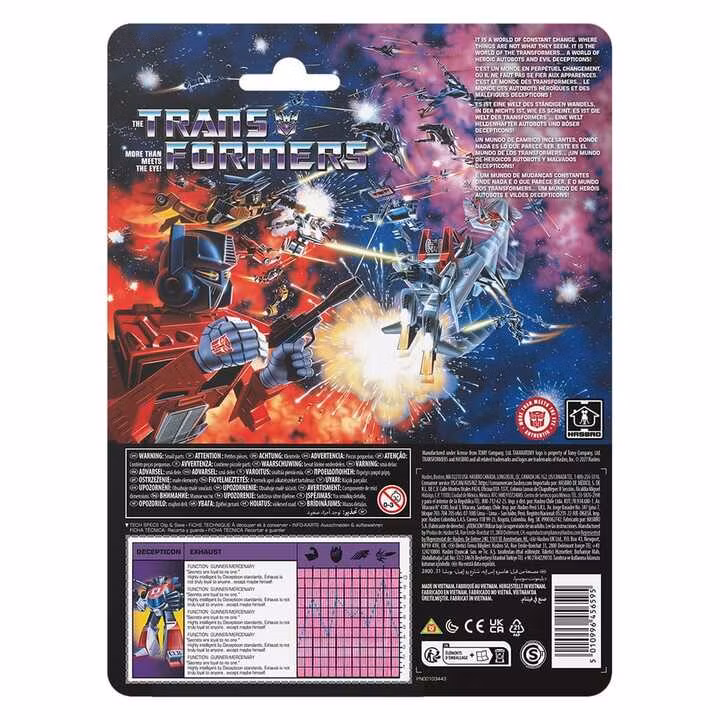 Transformers Retro G1 Decepticon Exhaust Action Figure
