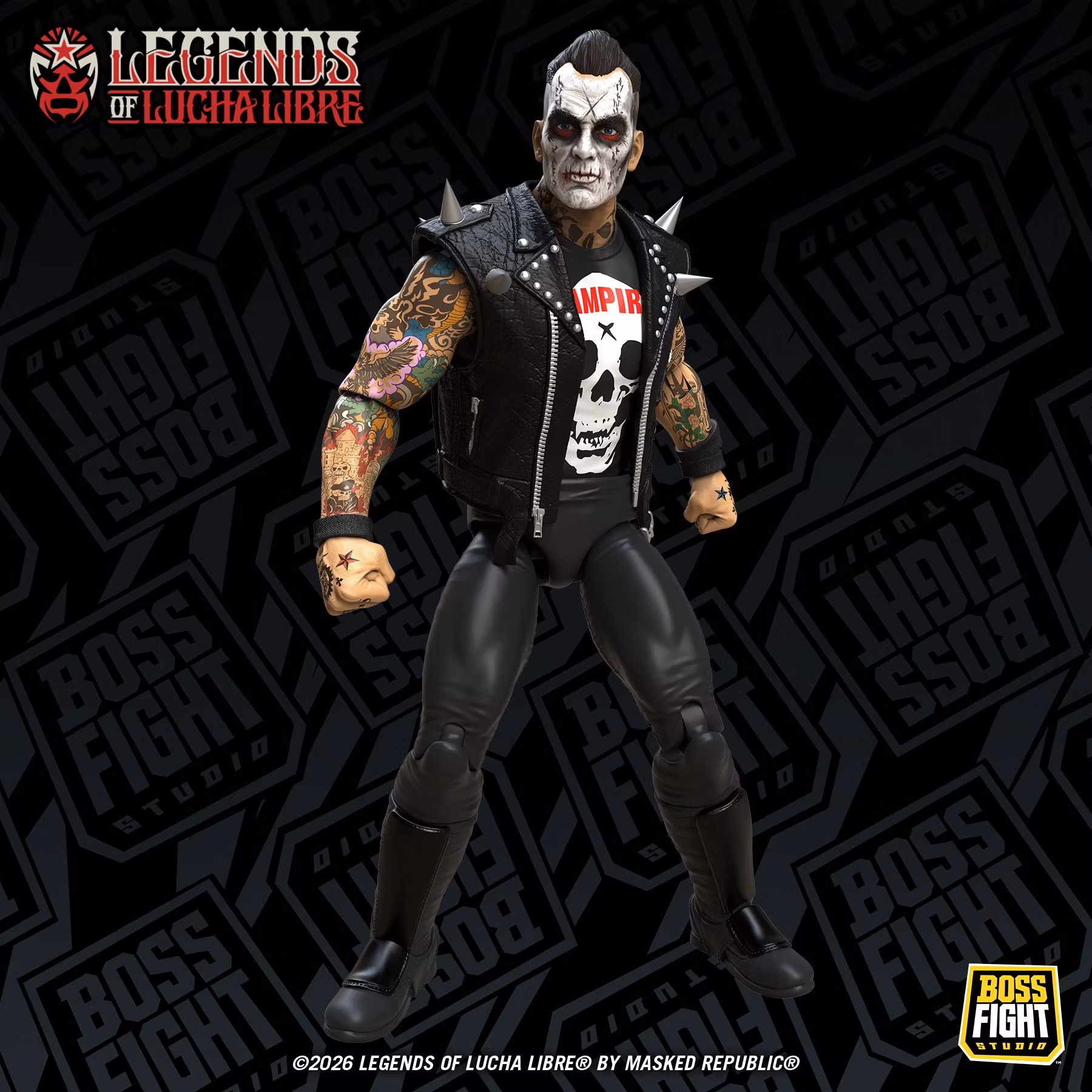 Legends of Lucha Libre Fanaticos Vampiro (Coffin Box Resurrected) Action Figure