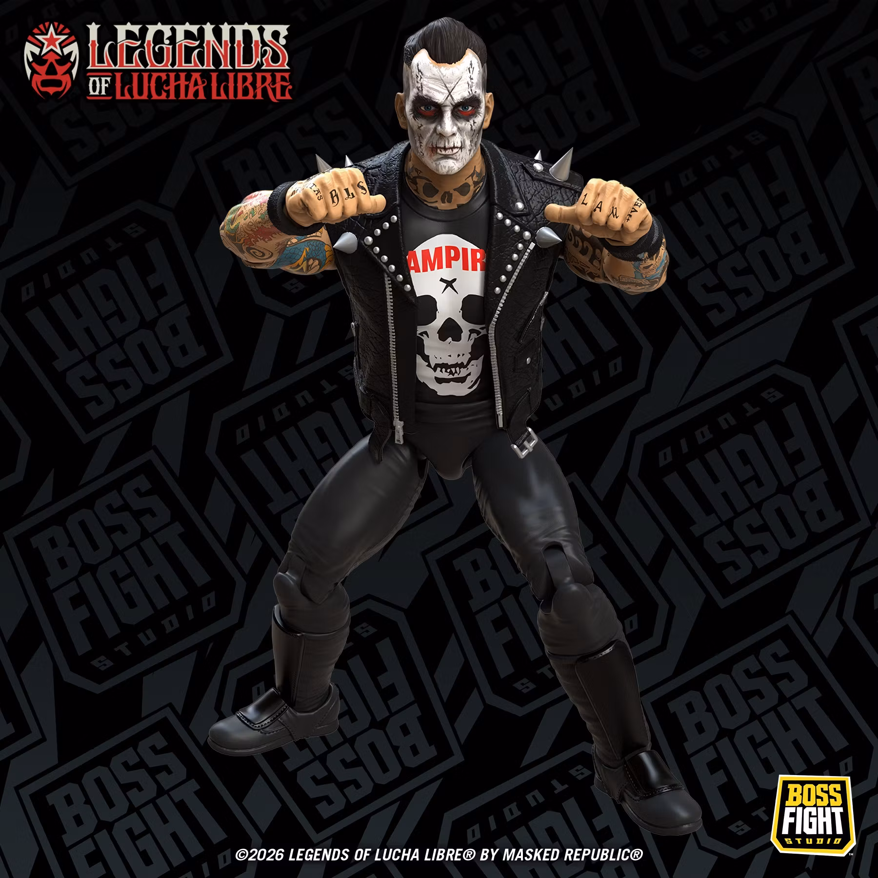 Legends of Lucha Libre Fanaticos Vampiro (Coffin Box Resurrected) Action Figure