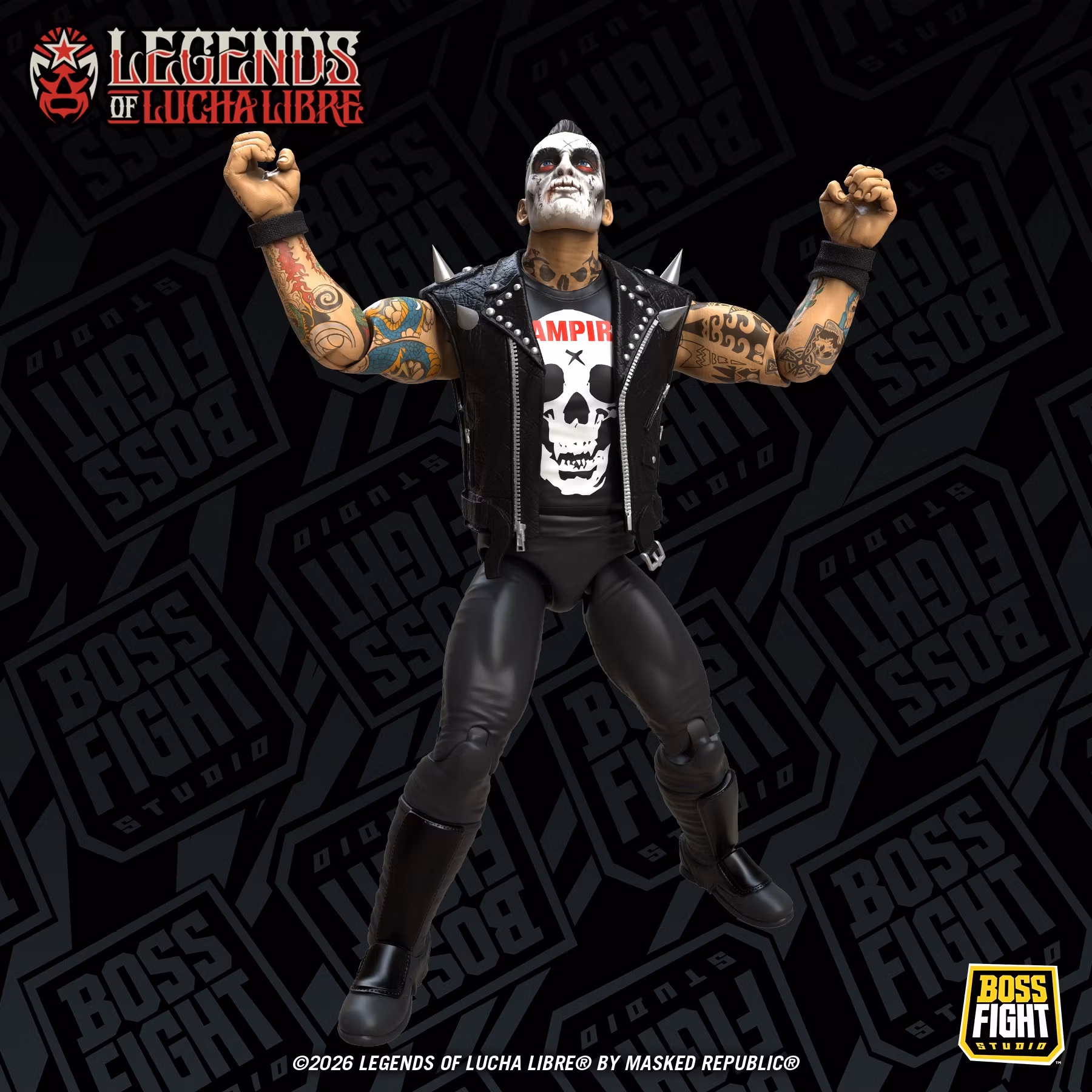 Legends of Lucha Libre Fanaticos Vampiro (Coffin Box Resurrected) Action Figure