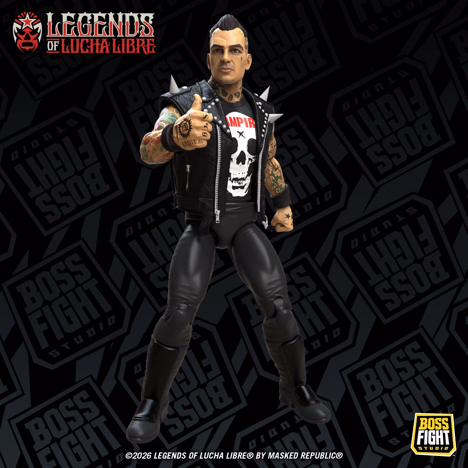Legends of Lucha Libre Fanaticos Vampiro (Coffin Box Resurrected) Action Figure