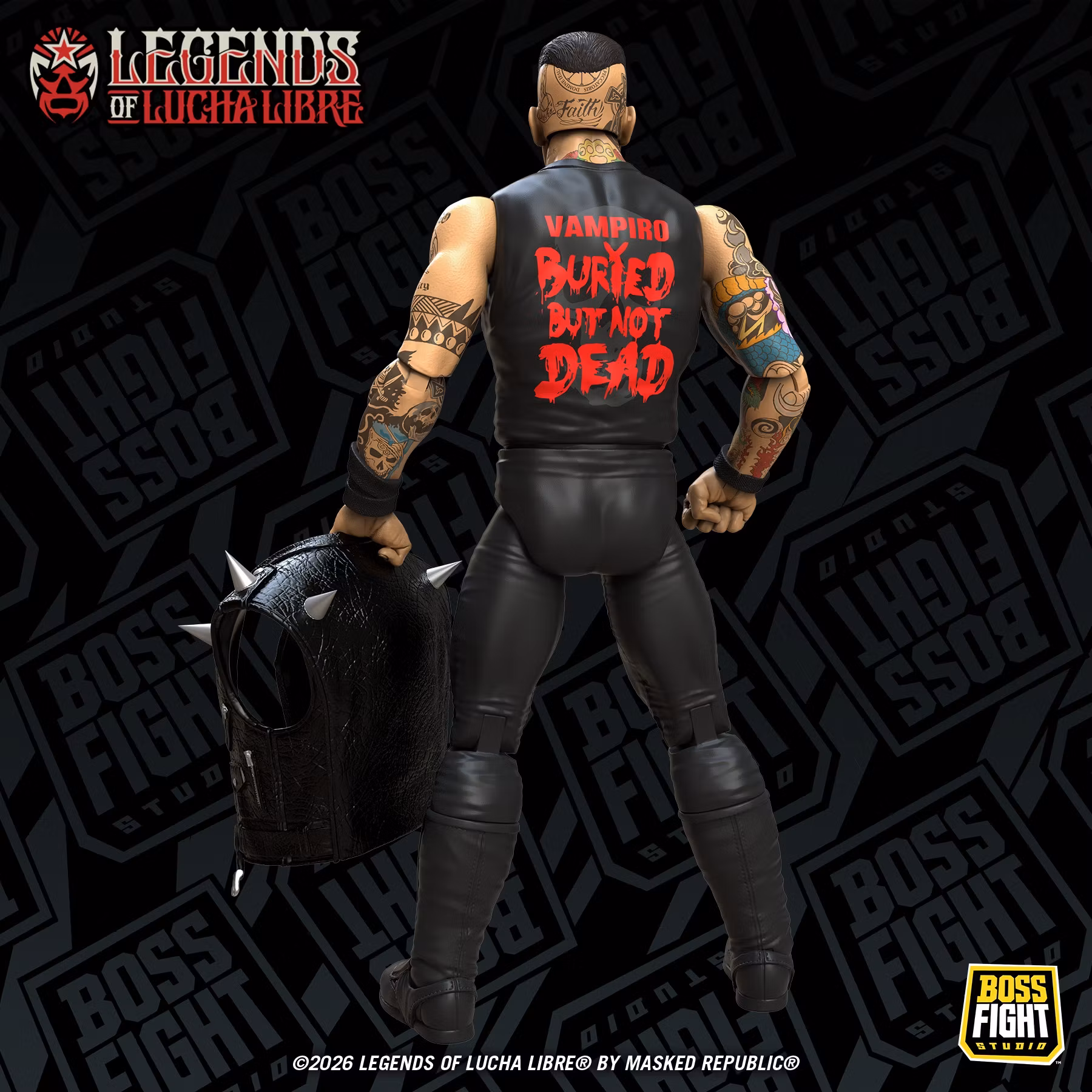 Legends of Lucha Libre Fanaticos Vampiro (Coffin Box Resurrected) Action Figure