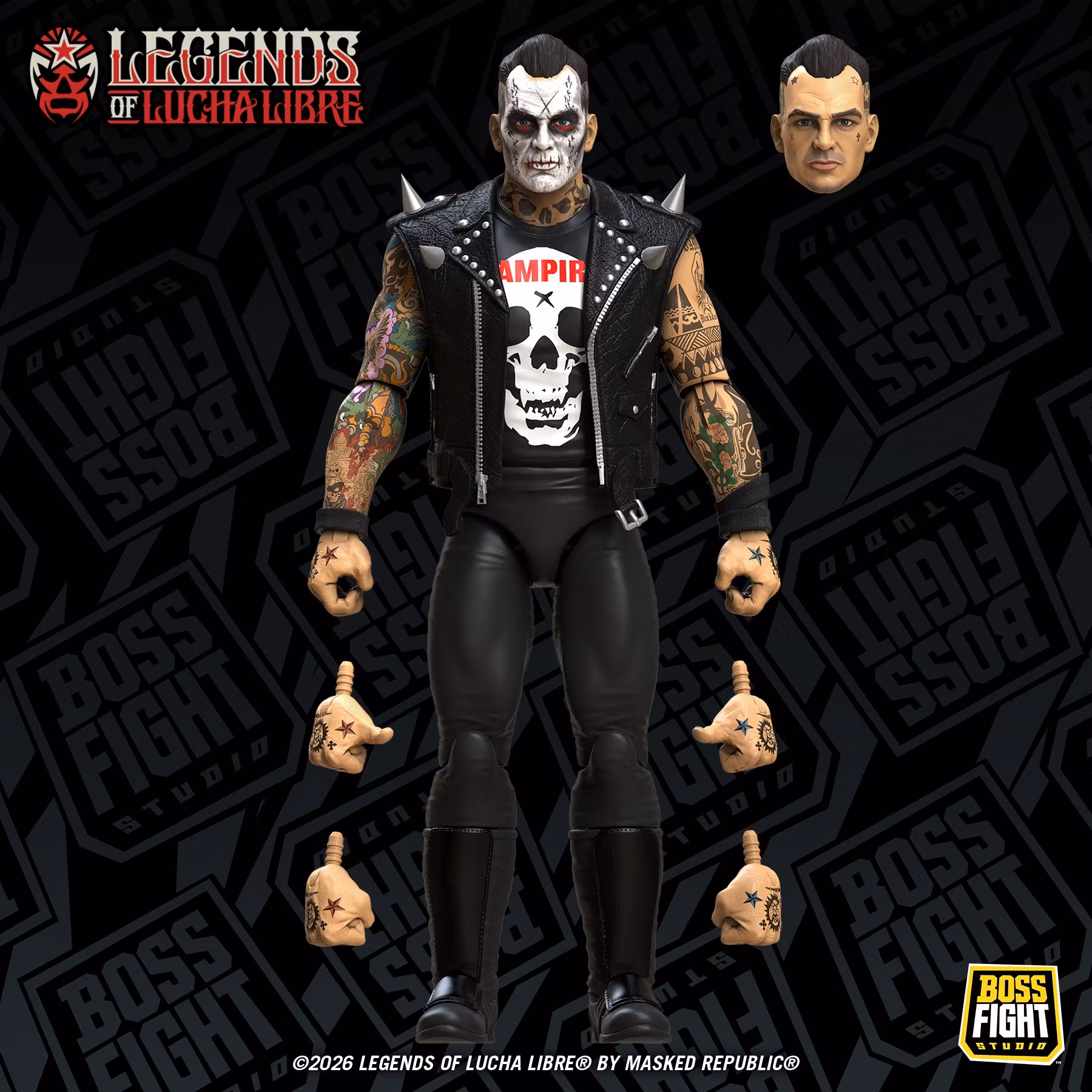 Legends of Lucha Libre Fanaticos Vampiro (Coffin Box Resurrected) Action Figure
