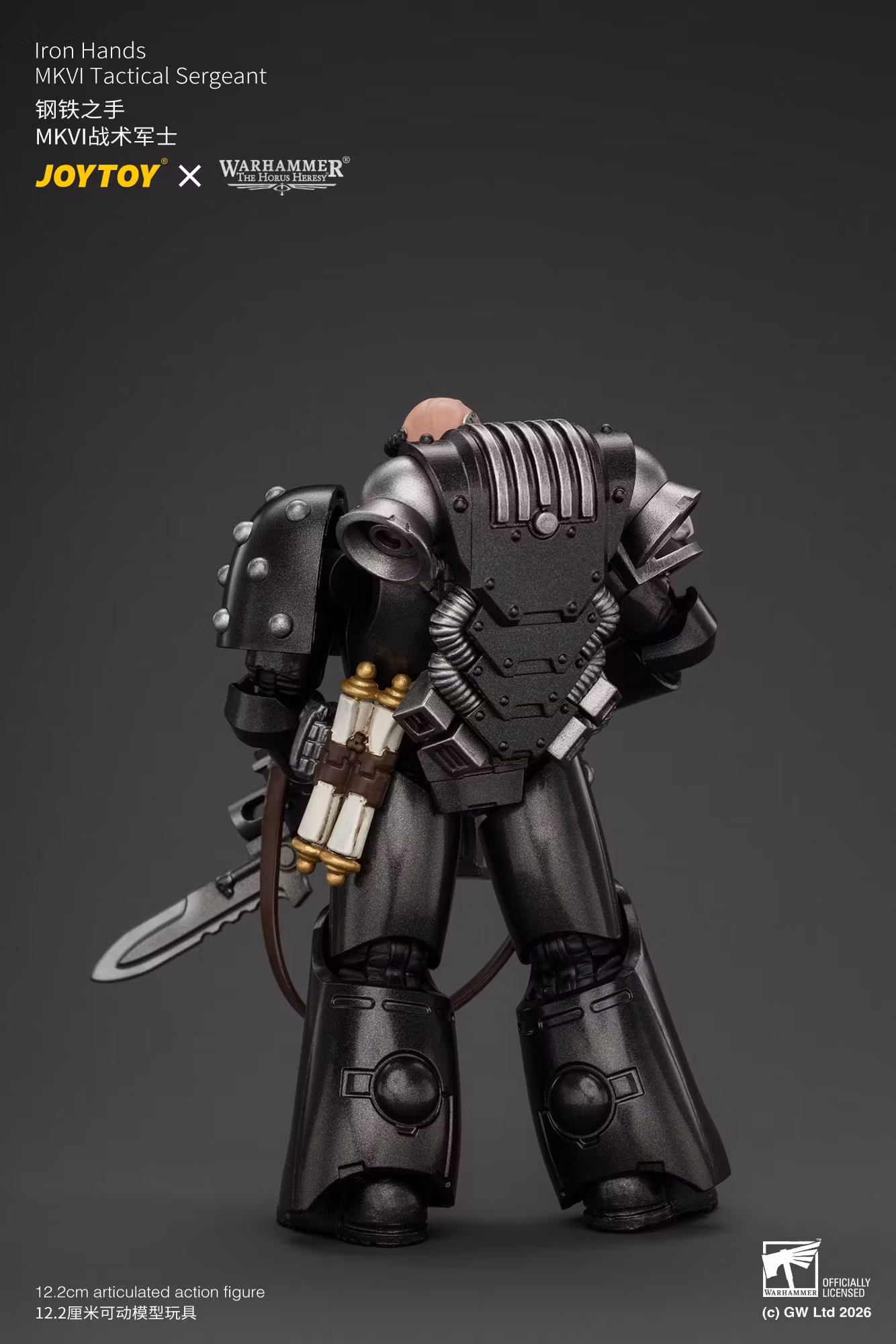 Warhammer: The Horus Heresy Iron Hands MKVI Tactical Sergeant 1/18 Scale Action Figure