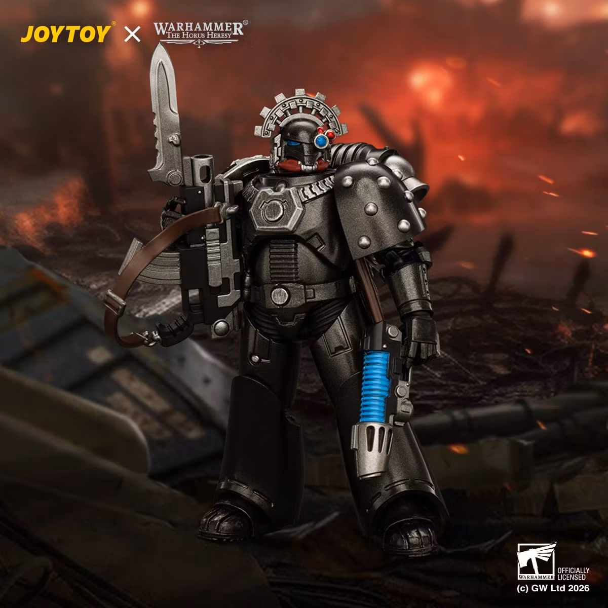 Warhammer: The Horus Heresy Iron Hands MKVI Tactical Sergeant 1/18 Scale Action Figure