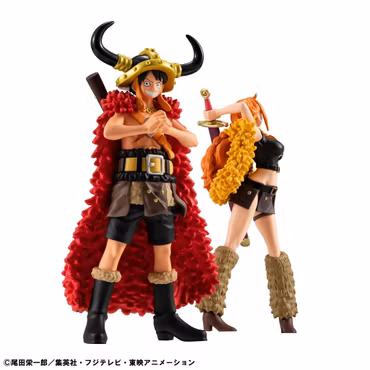 One Piece Wallstar Monkey D. Luffy & Nami (Elbaph Ver.) Figure (With Gift)