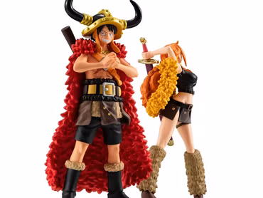One Piece Wallstar Monkey D. Luffy & Nami (Elbaph Ver.) Figure (With Gift)